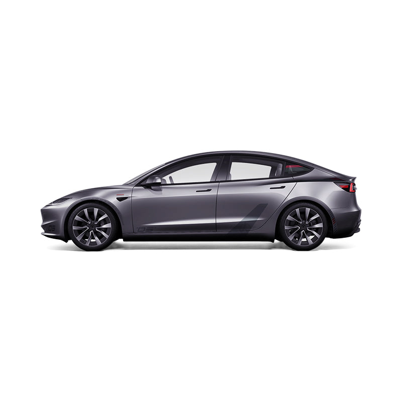 Custom Printable Vinyl Wrap for Tesla Model 3 2024 - Gunmetal Gray