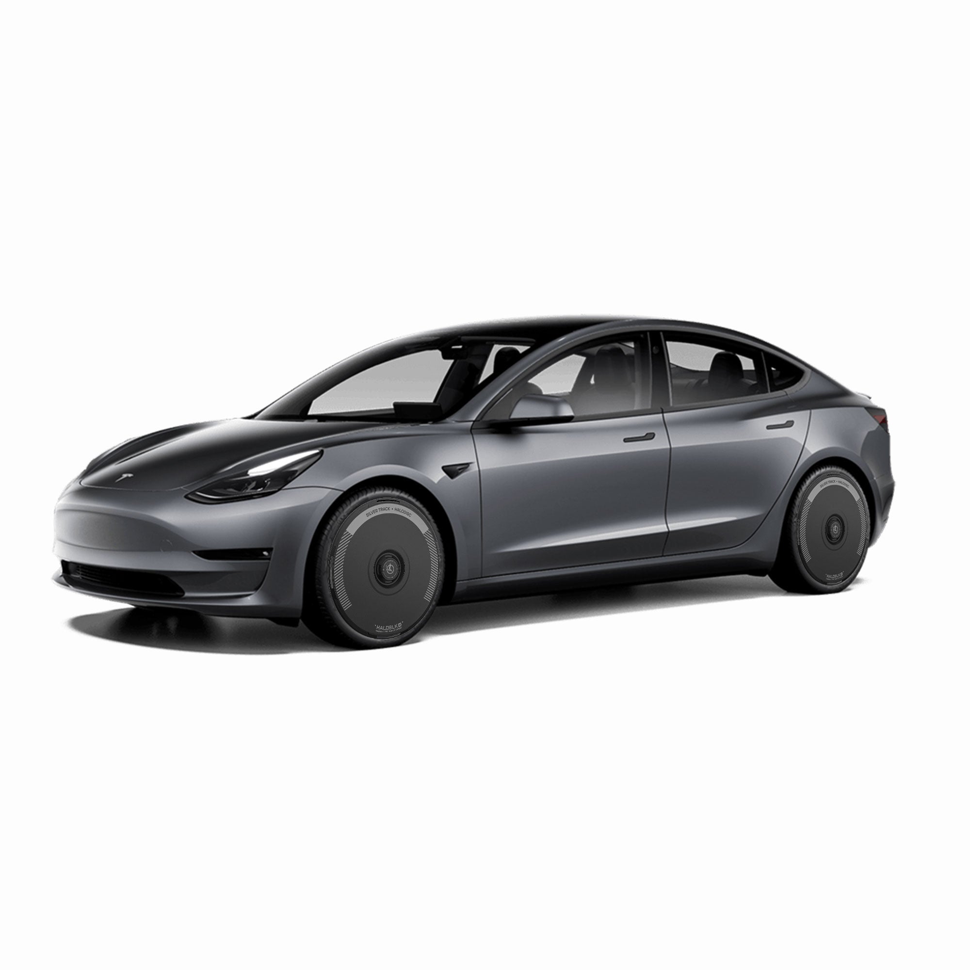 HALODISC 2 Wheel Covers for Tesla Model 3 2017-2018 19" Performance Wheels丨Silver Track