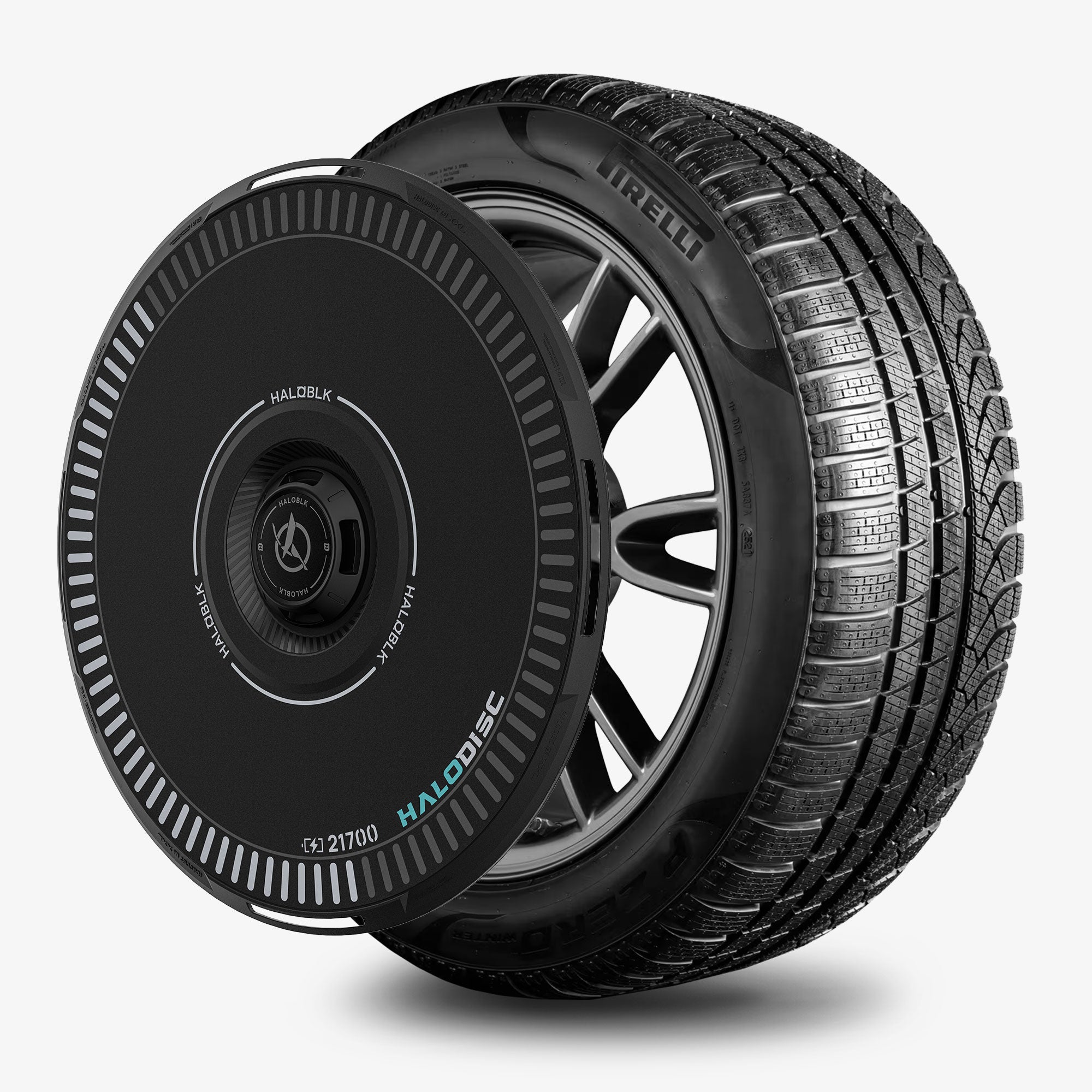 HALODISC 2 Wheel Covers for Tesla Model S 19" Tempest Wheels丨Charging