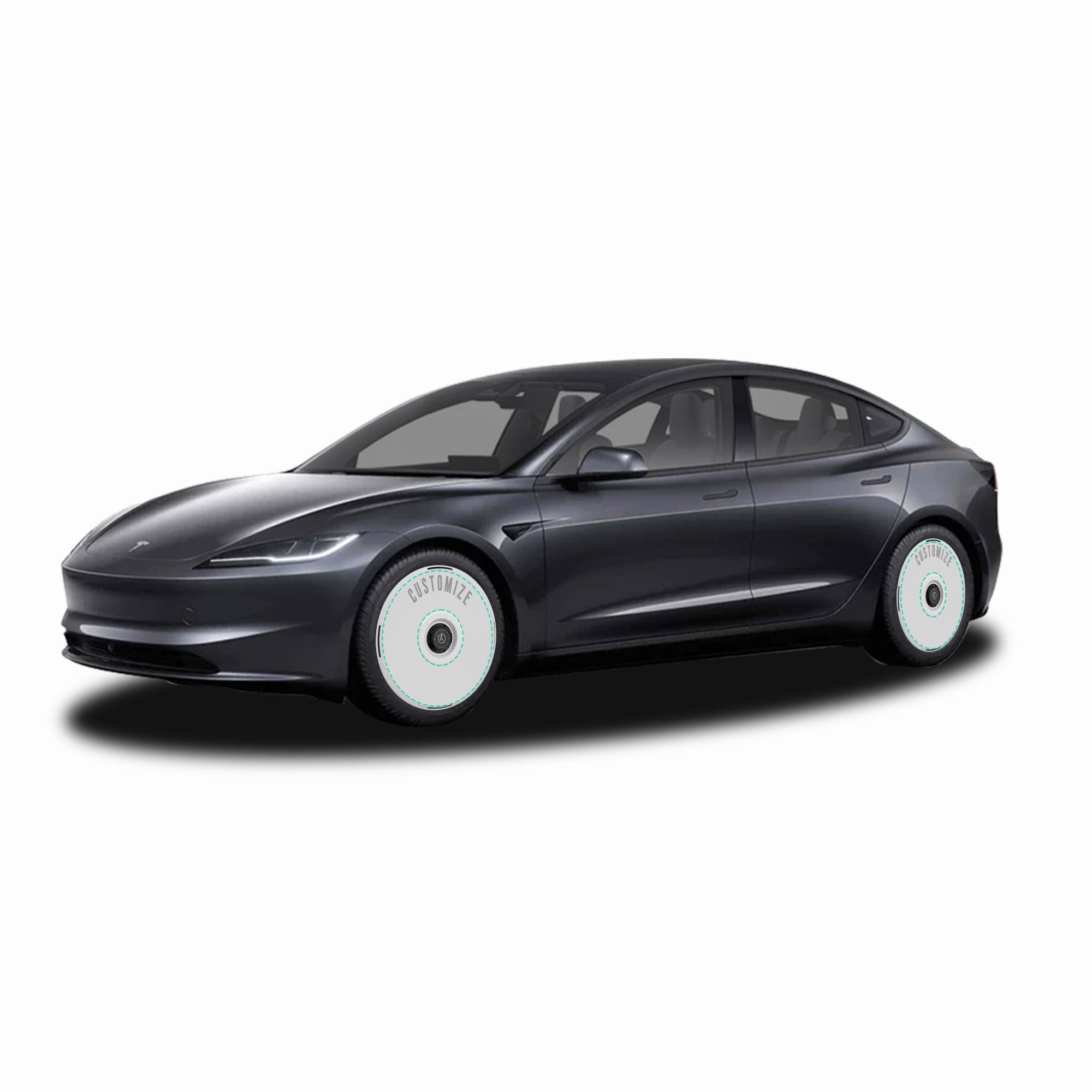 HALODISC 2 Wheel Covers for Tesla Model 3 2024 18" Photon Wheels丨Customize