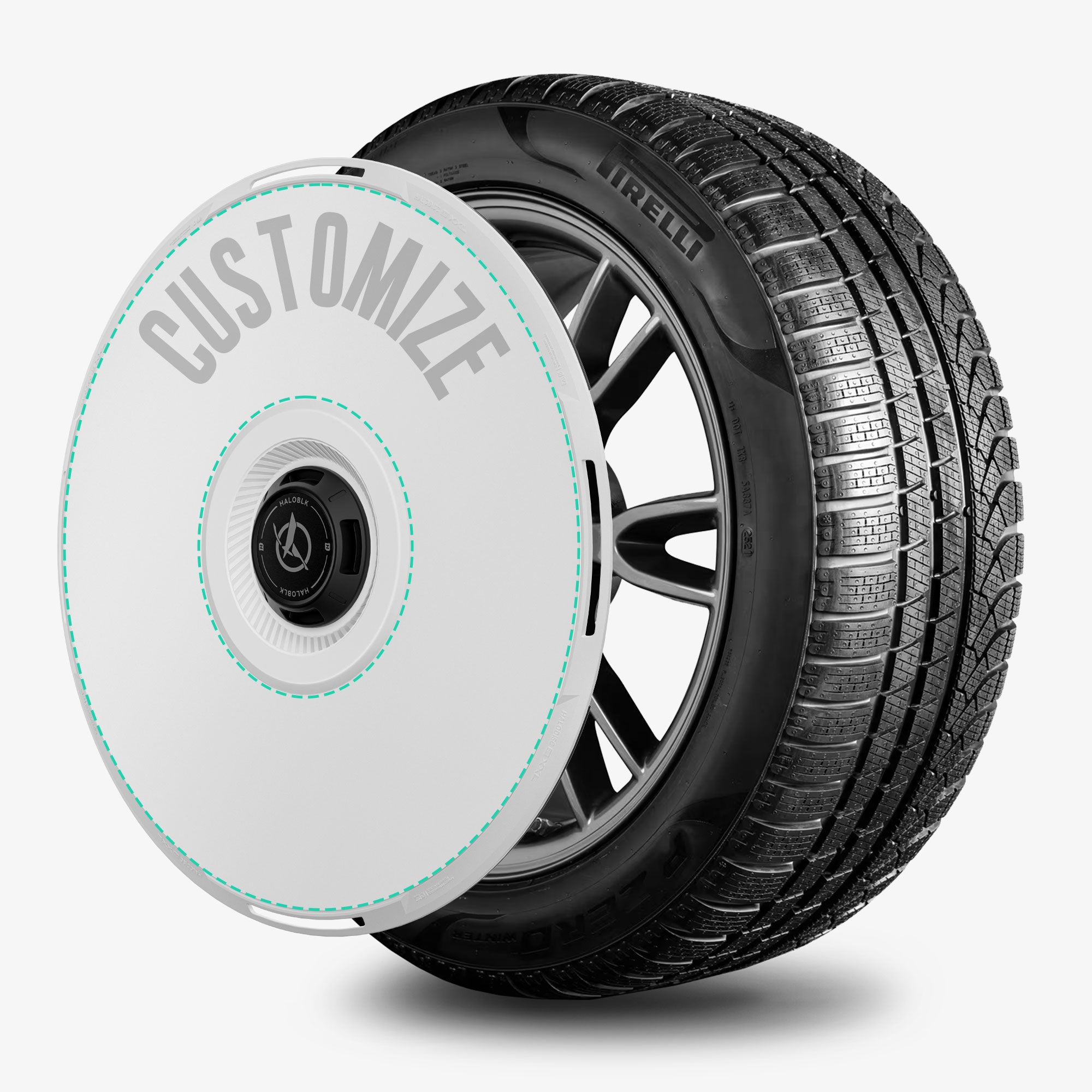 HALODISC 2 Wheel Covers for Tesla Model S 19" Tempest Wheels丨Customize