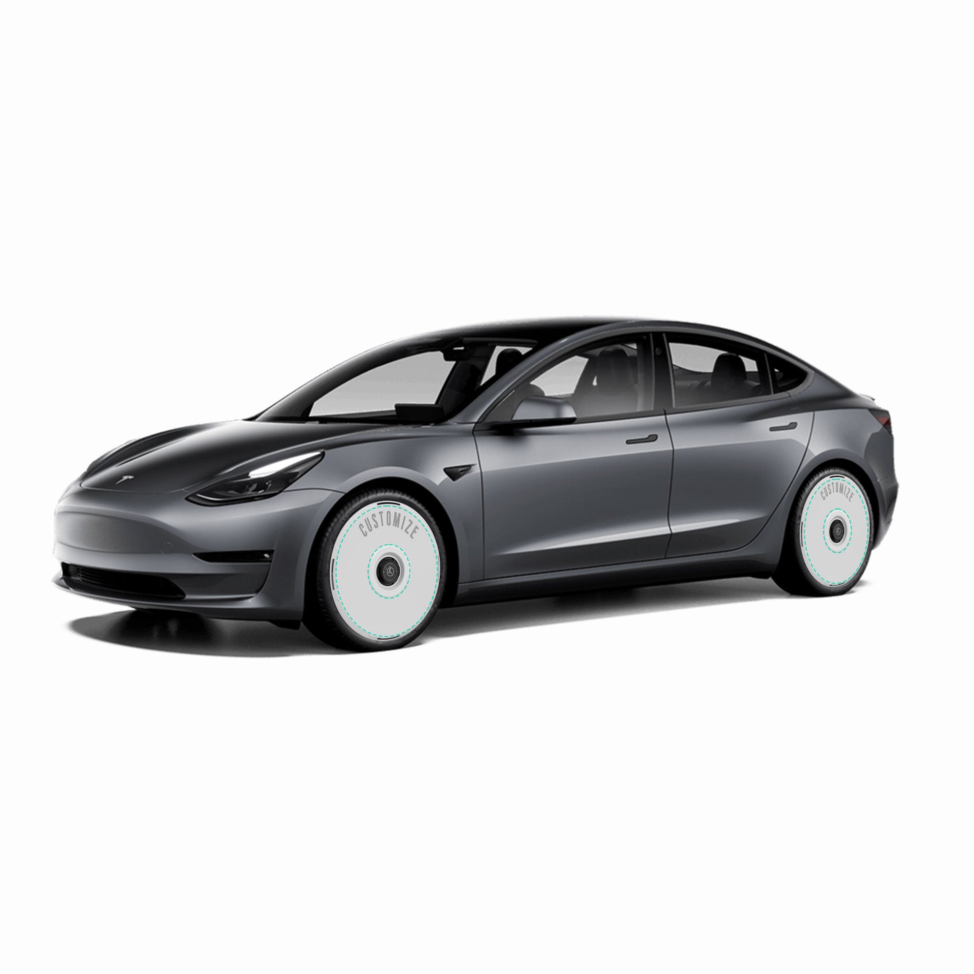 HALODISC 2 Wheel Covers for Tesla Model 3 2017-2018 19" Performance Wheels丨Customize